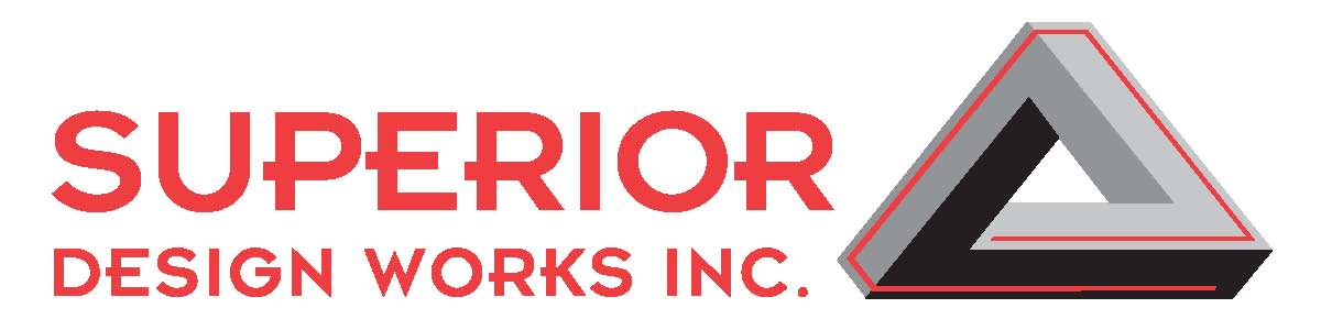 Red text logo with the word 'RIOR' and smaller text 'WORKS INC.' underneath.