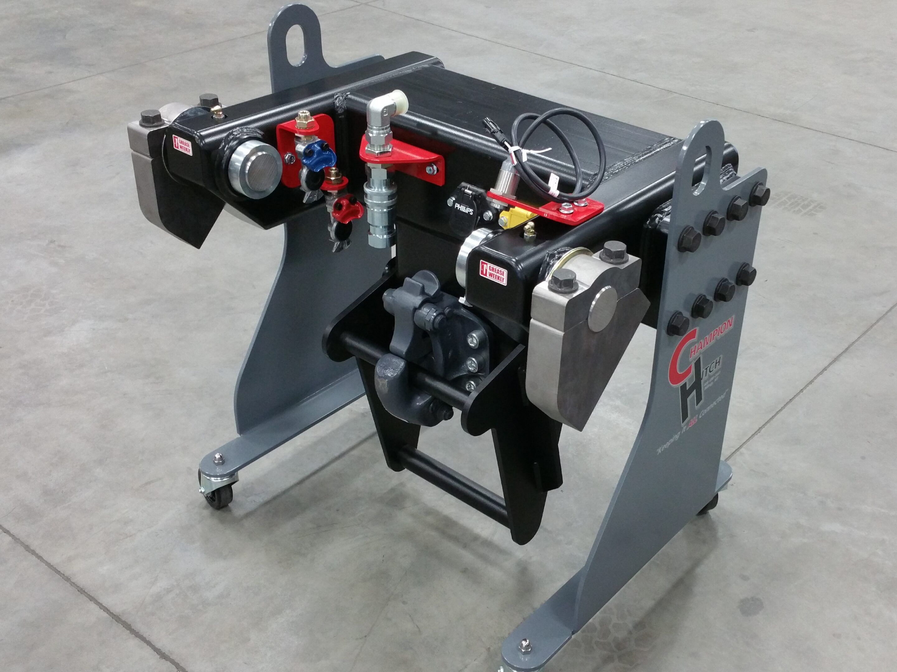 A metal mechanical assembly with various components and wiring.